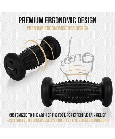Hedgehog Ball Foot Massage Set | 1 Foot Massager 2 Nubby Massage Balls Oval Spiked Ball | Foot Roller for Back Legs & Feet | Includes Video Poster & Bag | International Shipping Available - Buy Online on GoSupps.com