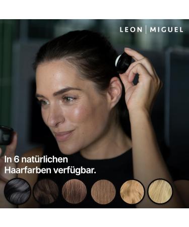  LEON MIGUEL LEON MIGUEL Root Powder Waterproof Hairline Powder as Hair Concealer Perfect for Hiding Roots Invisible Makeup for Thickening Hair (Light Blonde Hairline Powder - Buy Online on GoSupps.com