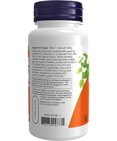 Now Foods Chaste Berry Vitex Extract 300mg - 90 Veg Capsules for Hormonal Balance - Buy Online on GoSupps.com