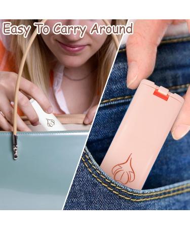 2-Pack Portable Dental Margin Floss Picks Set | Refillable Travel Dental Floss Holder with 12 Sticks - White & Pink - Buy Online on GoSupps.com