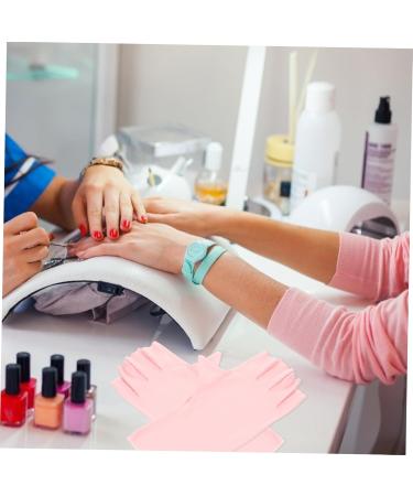 Beavorty 2 Pairs pink gloves sun gloves nail art supplies nail UV protection gloves for women nail art accessory nail UV gloves nail art UV gloves UV nail gloves Nylon Accessories manicure 21x12x0.1cm As Shown1 - Buy Online on GoSupps.com