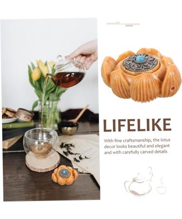 Gleavi Hand Exercise Plate Player - Vintage Carved Tibetan Buddhist Pearls Mini Lotus Flower & Sandalwood Massage Ball - Perfect for Office Relaxation - Buy Online on GoSupps.com