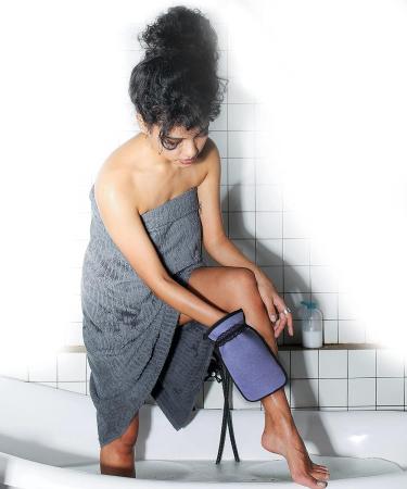 Stardust Exfoliating Mitt: Gloves, Washcloth & Towel for Dead Skin Removal, Ingrown Hair & Self-Tanning - Korean & Italian Exfoliating Essentials - Buy Online on GoSupps.com