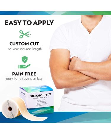 Silikan Upsize Gel Scar Silicone Tape - Medical Grade Keloid Scar Strips for Fast Breast Tissue Recovery - Extra Long Roll Sheets - Buy Online on GoSupps.com