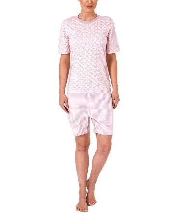 Normann Care ladies' nursing overall 1/2 sleeve with zip on the back and leg - 291 271 90 102 L Rose