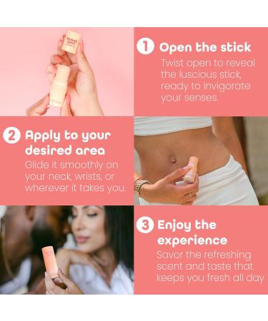 SweetSpot Flavored Solid Perfume Stick Portable Travel Perfumes for Women Long Lasting Fragrances Non Sticky Formula Natural Ingredients Fragrance Stick (Peach) - Buy Online on GoSupps.com