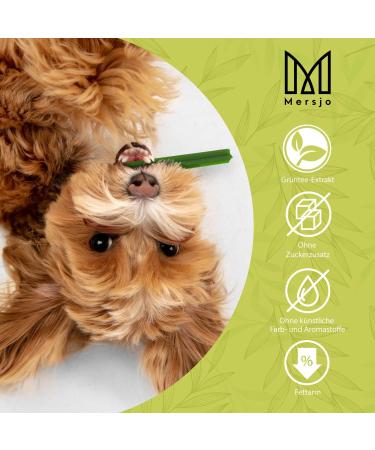 Mersjo Dog Dental Sticks | Healthy Grain-Free Treats for Medium Dogs (10-25kg) | 56 Pieces | Reduces Bad Breath & Supports Oral Hygiene - Buy Online on GoSupps.com