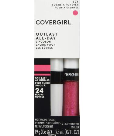 COVERGIRL Outlast All-Day Lip Color Fuchsia Forever - Long-Lasting Lipstick - Buy Online on GoSupps.com