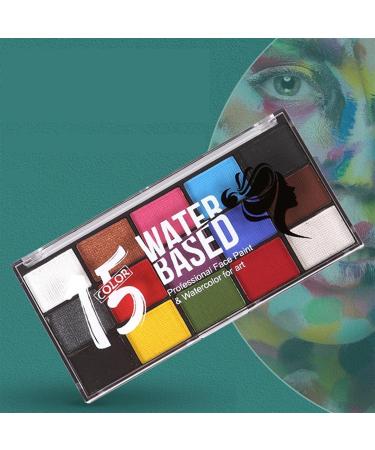 15-Color Face Painting Kit | Quick Dry Body Paint Set for Holidays & Parties | International Shipping - Buy Online on GoSupps.com
