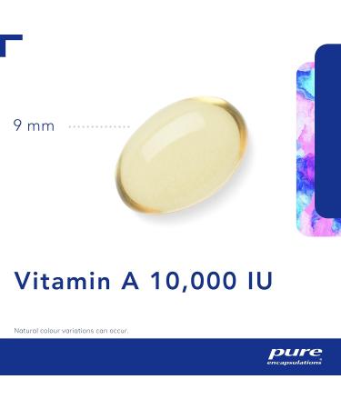 Pure Encapsulations Vitamin A 10,000 IU Cod Liver Oil 120 Softgels - Skin, Vision & Immune Support - Buy Online on GoSupps.com