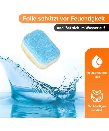 Redfox24 Premium Dishwasher Tabs - 200 Water-Soluble Tabs (4kg) | 12 Functions & Superior Dish Cleaning - Buy Online on GoSupps.com
