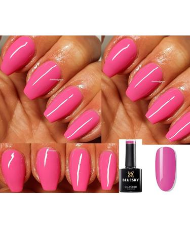Bluesky Gel Polish BRIGHT PINK KNOCKOUT BLOW SPRING SUMMER ON THE ROPES SS2107 UV LED Soak Off 10ml (Requires Curing Under UV LED Lamp) - Buy Online on GoSupps.com