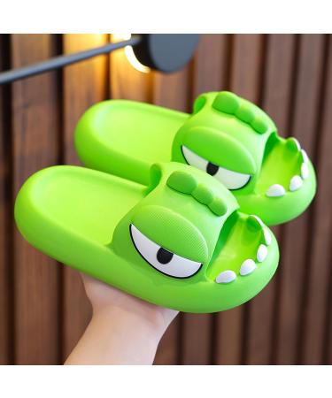 Yeteeepot Children's Summer Slippers - Boys & Girls Cartoon Slides Beach Sandals in Light Green (27/28 EU) - Buy Online on GoSupps.com