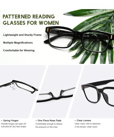 Stylish Two Tone Reading Glasses for Women | Black Frame +0.75 Magnification - Shop Internationally - Buy Online on GoSupps.com