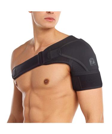 Primall Shoulder Brace for Men and Women | Orthopedic Shoulder Compression Sleeve for Torn Rotator Cuff Dislocated AC Joint and Other Injuries | Shoulder Support Wrap for Pain Relief (Large/XLarge) Large/X-Large