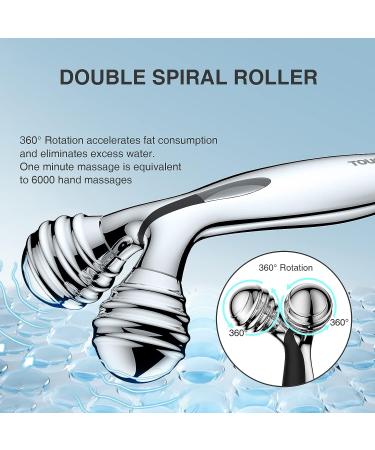TOUCHBeauty Face Massager Roller - Reduce Puffiness, Tighten Skin, Boost Collagen - Facial Contouring Tool for Clear Toxins & Face Lift - Buy Online on GoSupps.com