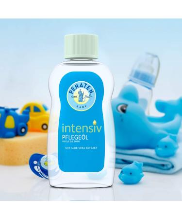 Penates Intensive Care Oil - 6 x 200 ml Baby Oil with Aloe Vera for Gentle Cleaning & Moisturizing Dry Skin - Buy Online on GoSupps.com