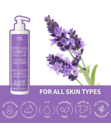 Noche Y Dia Fresh Collagen Body Milk | Moisturizing Firming Lotion for Dry Skin | Lactic Acid & Glycine | 500mL (16.57 fl oz) - Shop Internationally - Buy Online on GoSupps.com