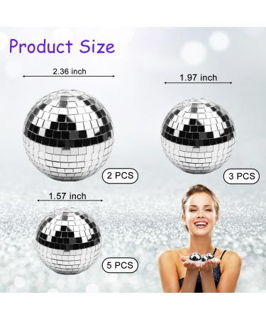 10 PCS Disco Ball Cake Decorations Disco Ball Cupcake Toppers 1970s Disco Theme Party Supplies for Saturday Night Fever Dance Birthday Bachelorette Party Supplies - Buy Online on GoSupps.com