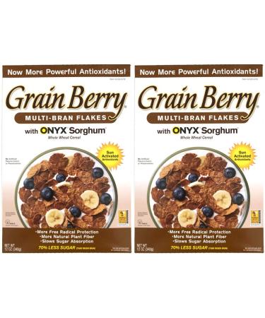 Grain Berry Multi-Bran Flakes w/ONYX Sorghum - 2 Pack (24 Oz / 680g total)2