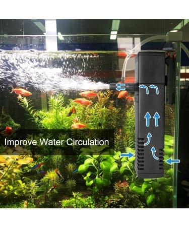 Flintronic 4W Adjustable Aquarium Internal Filter - 300L/H Water Pump for 60L Aquariums | Efficient & Easy Maintenance - Buy Online on GoSupps.com