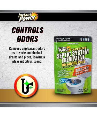 Instant Power Septic System Treatment Dissolving Pacs - 3 Pack - Buy Online on GoSupps.com