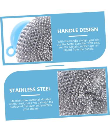 ABOOFAN 10 Sets Stainless Steel Wire Brush & Metal Scrubber for Pots Pans Dishes & Sinks - Heavy-Duty Kitchen Cleaning Tools - Buy Online on GoSupps.com