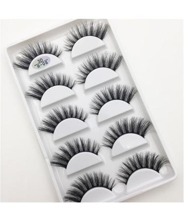 UAMOU 10/50 Boxes 5 Pairs 3D Mink False Eyelashes Hair Natural Cross Long Messy Makeup Fake Eye Lashes Extension Make Up Faux Cils Cheerfully (Color : 5Pairs H 06 Size : 50 Boxes 250Pairs) - Buy Online on GoSupps.com