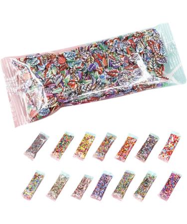 Guangcailun 1000pcs/bag 3D Polymer Clay Nail Slices Star Cartoon Flower Polymer Clay Nail Slices Fruit Feather Manicure Nail Art Decoration s 3# - Buy Online on GoSupps.com