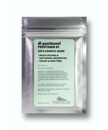 Provitamin B5 Powder dl-Panthenol DIY Panthenol Solution and Panthenol for Hair and Skin Moisturizer (2 Ounce / 56 Gram) 2 Ounce (Pack of 1)