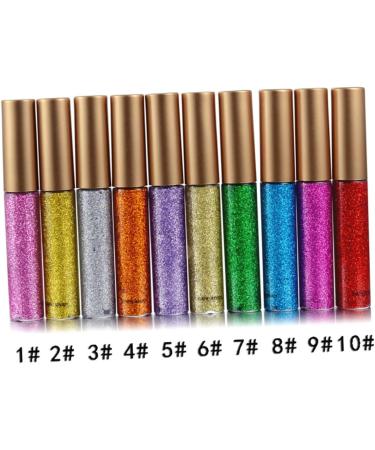 DRESSOOS 10pcs Shinny Eyeliner Eye Shadow Liquid Eyeliner Eyeshadow Glitter Eyeliner - Buy Online on GoSupps.com