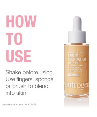 Neutrogena Healthy Skin Serum Foundation with Pro-Vitamin B5 - Light/Medium 02 - 1 oz - Buy Online on GoSupps.com