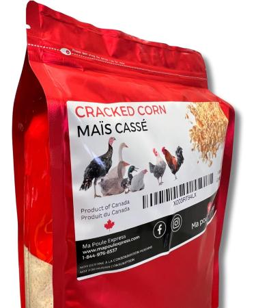 Ma Poule Express Premium Cracked Corn - Nutrient-Rich Feed for Birds and Poultry 5 lbs (2.27 kg) Bag - Buy Online on GoSupps.com