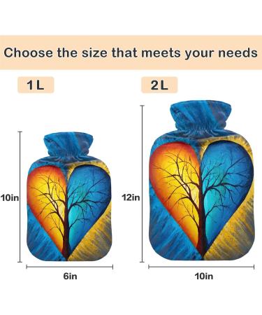 Buy Naanle Tree of Life Transparent Hot Water Bottle | 1L Hand & Foot Warmer for Pain Relief & Heat Therapy - International Shipping Available - Buy Online on GoSupps.com