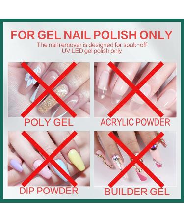 Morovan Nail Remover Gel Polish Remover Kit - Nail Polish Remover Set with Everything Latex Tape Peel Off Liquid with Cuticle Pusher Peeler Cuticle Oil Nail File Cleaner Fast Remove Soak-off UV Gel - Buy Online on GoSupps.com