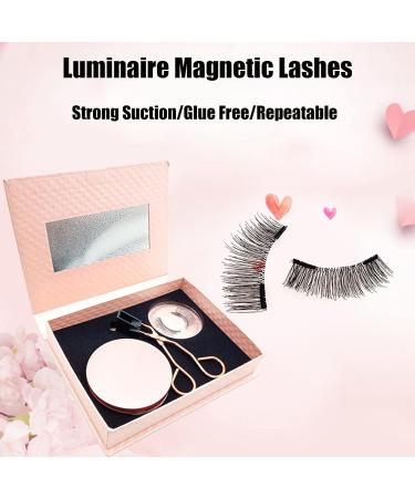 Luminaire Magnetic Lashes - 2023 New Reusable 3D Magnetic False Lashes Extension with Application Tool - No Glue Needed - 1 Set - Buy Online on GoSupps.com