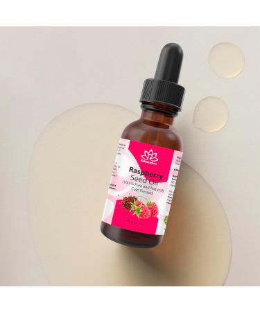 Relaxcation Pure Raspberry Seed Oil - Cold Pressed & Unrefined Natural Oil from USA | Lightweight Berry Extract for Smooth Skin Healthy Glow & Daily Botanical Blends (2 oz) 2 Fl Oz (Pack of 1) - Buy Online on GoSupps.com
