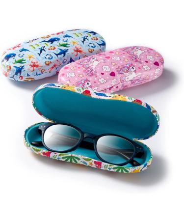 FEFI Children's Glasses Case - Hardcase with Funny Motifs & Unicorn Microfiber Cloth | International Shipping Available - Buy Online on GoSupps.com