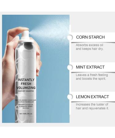  Nkmifeg Volume Dry Shampoo Powder 150ml Volumizing Dry Shampoo Instant Freshness Keratin-Enriched Fortifying No-Rinse Shampoo for Men and Women - Buy Online on GoSupps.com