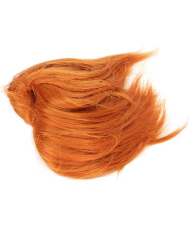 Ponytail Messy Hair Bun 4 Kind of Colors Soft Fluffy High Elastic Stylish Tousled Ponytail Extensions Hair Piece(Orange) - Buy Online on GoSupps.com