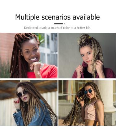 EXCEART 1 Box Braid Ring Dreadlocks Beads Hair Braiding Tube Ring Braided Hair Accessories Hairstyle Braiding Accessories Braided Headband Dread Beads Gold Metal Charm Miss Knitting Ring - Buy Online on GoSupps.com