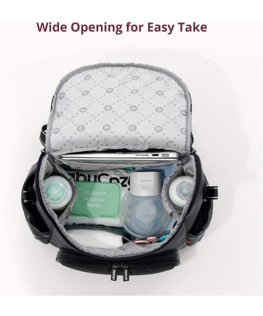 Momcozy Large Travel Diaper Bag Backpack - Lightweight Waterproof Stylish Baby Bags for Boys Girls - Baby Registry Shower Gift (Black) - Buy Online on GoSupps.com
