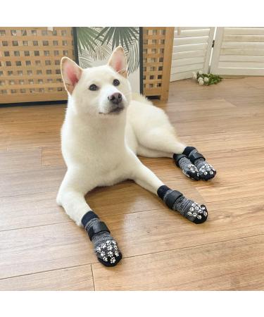 Expawlores Anti-Slip Breathable Paw Protection for Dogs - Adjustable Straps Better Traction Control XS Dark Gray (4 Count) - Buy Online on GoSupps.com