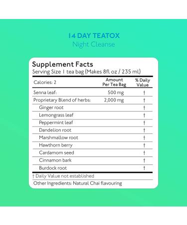 SkinyMint 14 Day Detox Tea Kit - Ultimate TeaTox Programme for Bloating & Energy Boost - Buy Online on GoSupps.com