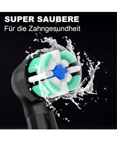 Brizuf 10 Supplement Toothbrush - Compatible with Oral-B iO Series 3/4/6/7/8/9/10 - Gentle Cleaning Plug-in Brush - Black - Buy Online on GoSupps.com