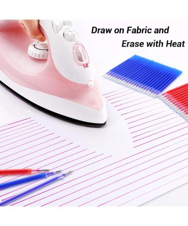 WedFeir Heat Erasable Fabric Marking Pens with 28 Refills - Ideal for Tailors, Sewing, Quilting, and Dressmaking - 4 Colors Heat Erase Pens - Fabric Safe - Buy Online on GoSupps.com