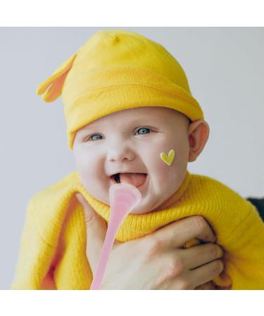 Beavorty Silicone Tongue Scraper - Double Sided Oral Care Cleaner Brush for Bad Breath - Professional Dental Kit - Pink - Buy Online on GoSupps.com