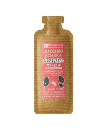 La Saponaria La Saponaria | Sunrise - Biodeo Refill Strong Underarm Deodorant Mango & Grapefruit 40ml