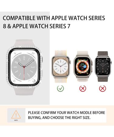 4 Pack Bling Case for Apple Watch Series 8/Series 7 41mm Glitter Rhinestone Diamonds Protective Case with Tempered Glass Screen Protector Replacement Cover for iWatch Series 8/Series 7 41mm Women Black/Rose Gold/Pink/Clear 41mm - Buy Online on GoSupps.com