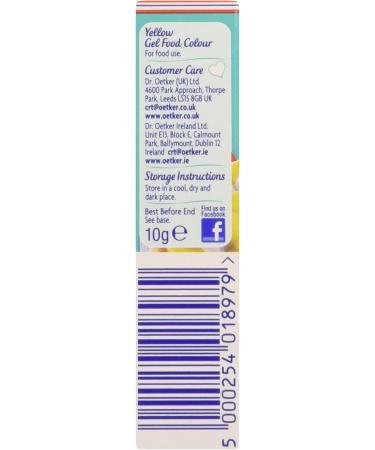 Dr Oetker Food Colour Gel Yellow 10g - Buy Online on GoSupps.com